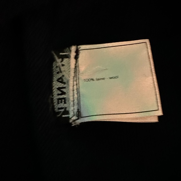 CHANEL NAVY BLUE BUTTON UP FRONT KNEE LENGTH SWEATER - Picture 7 of 10